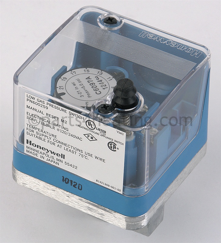 Switch Low Gas Pressure w/o Bracket