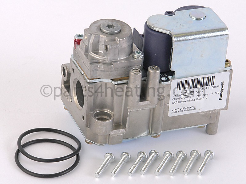 Gas valve, (Honeywell).