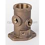 Tee, Machined Flange [Bronze]